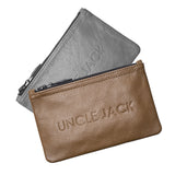 Grey + Tan Pouch